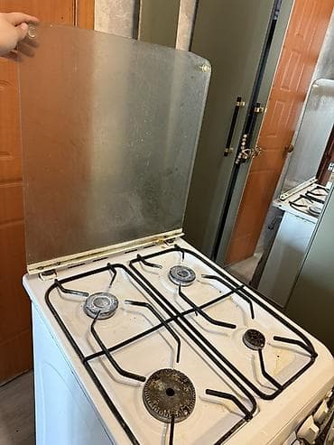 газ плита для кухни: Газовая, Механическое, Напольная, Б/у — 3