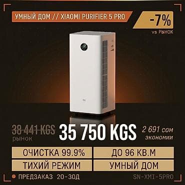 фильт: Воздухоочиститель MiJia Напольный, 50-70 м², Воздушный, НЕРА, Антибактериальный — 1