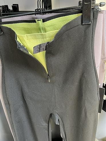 ватные штаны: Расклешённые брюки с высокой посадкой - Цвет: тёмно‑серый/графит - — 2