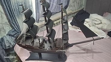 звездные войны: Декоративная модель парусного корабля на подставке - Материал — 7