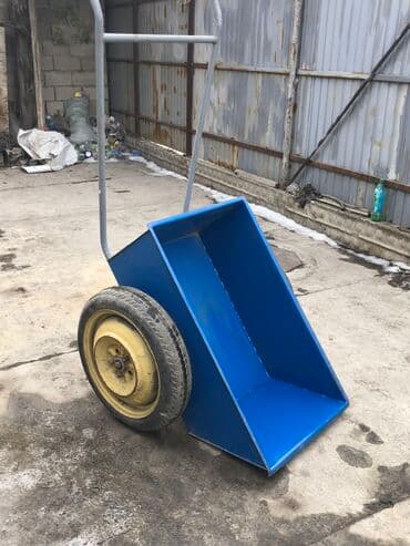 строительный тачка: Садово-строительная тачка и тележка, Стальная, Двухколесная, Новый — 1