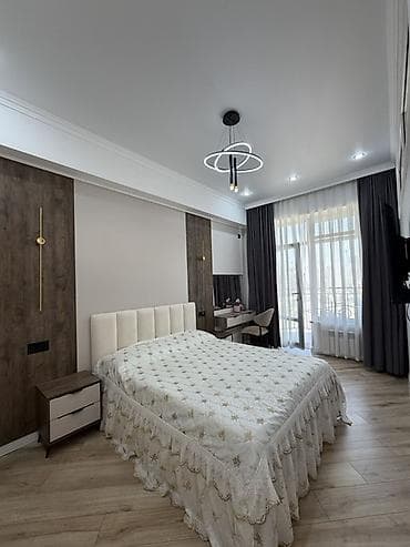 квартира бишкек аламидин 1: Зал үчүн гарнитур, Диван, Кездеме, түсү - Саргыч боз — 4