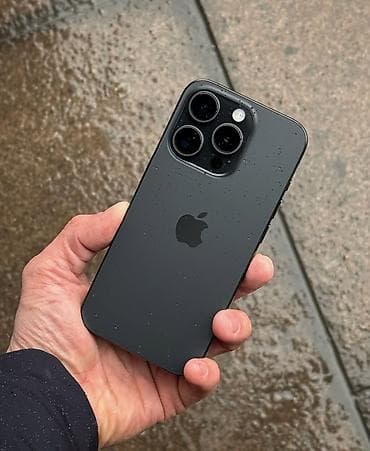 афон 5: IPhone 15 Pro, 256 ГБ, Black Titanium, Коробка, 91 % — 2