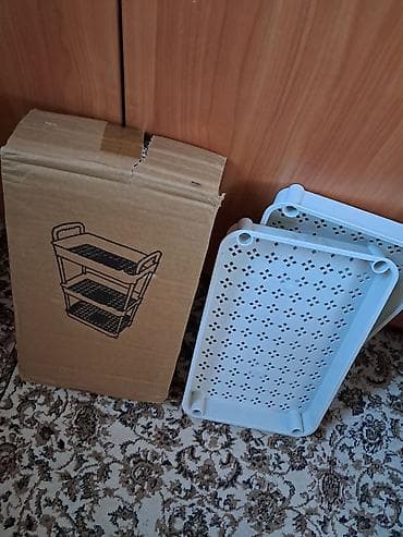 Тележка-органайзер на колесах, Пластик