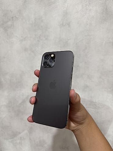 76: IPhone 12 Pro, Б/у, 128 ГБ, Графит, Защитное стекло, 76 % — 1