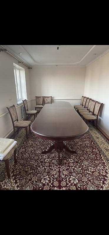 старый уголок: Стол и стул для зала, Б/у, Самовывоз, цвет - Коричневый — 4