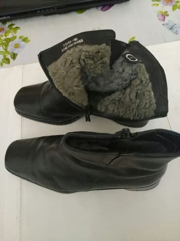 обувь для охоты: Полусапоги кожаные, зимние (натуральный мех) 38 размера — 8