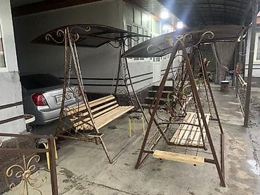 икеа напольная вешалка: Садовые качели Металл, Со спинкой, С крышей — 3