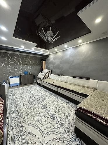 osh flat: 3 комнаты, 57 м², 6 мкр 104 серия, 1 этаж, Евроремонт — 4