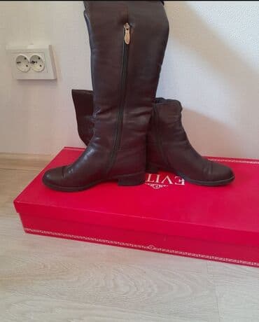 обувь для охоты: Сапоги, 36, AURA SHOES, Б/у, цвет - Коричневый, Самовывоз — 3