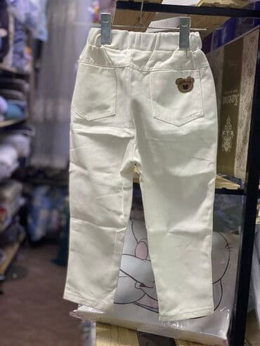 джинсы голубые: Джинсы и брюки, цвет - Белый, Новый — 2