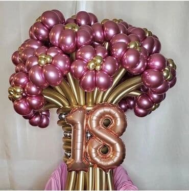 газ баллон кислородный ош сатылат: Цветы из шаров подарки на 8 марта Корзины из шаров букеты с бабочками — 25