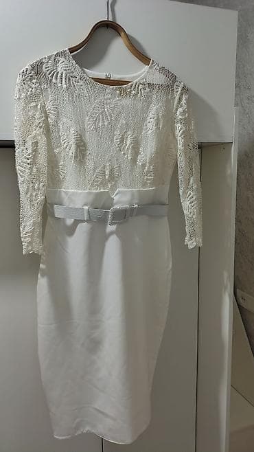 slim patch: Вечернее платье, Коктейльное, Длинная модель, С рукавами, Стразы, L — 1