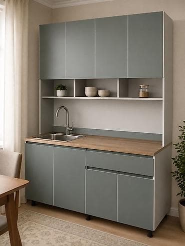 silver kitchen: Кухонный гарнитур, Новый, В рассрочку, ДСП, Платная доставка — 6