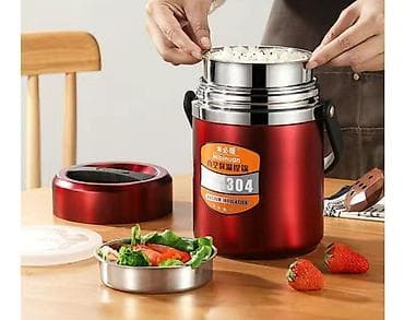 кастрюля кыргызча: Г.Ош. Термос для еды, 12часов держит тепло, 1,6литр, новый — 5