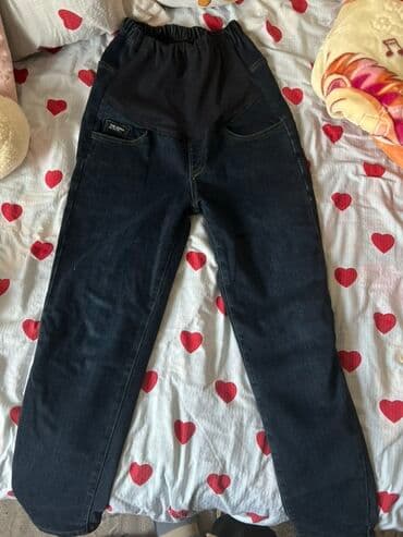 кофта для беременных: Джинсы для беременных, тёмно‑синие (деним). Особенности: - Эластичная — 6