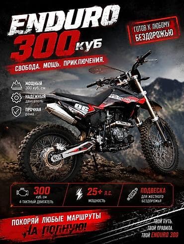 Эндуро/питбайк-эндуро 300 кубов (карбюраторный) на 17/19 дюймов -