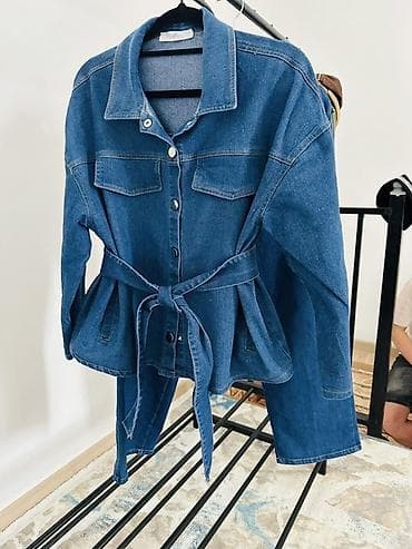 джинсовая одежда: Женский набор одежды в деним-стиле Состав: - Светло-голубая блузка с — 7