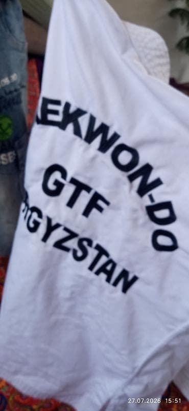 Кимоно (добок) для тхэквондо GTF - Формат: белый добок с традиционным at lalafo.kg Кимоно (добок) для тхэквондо GTF - Формат: белый добок с традиционным