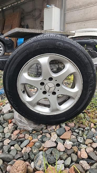 Шиналар жана дисктер: Дөңгөлөктөр монтажда 215 / 60 / R 16, Жай, Колдонулган, Комплект, Куйма, тешиктери - 5 — 1