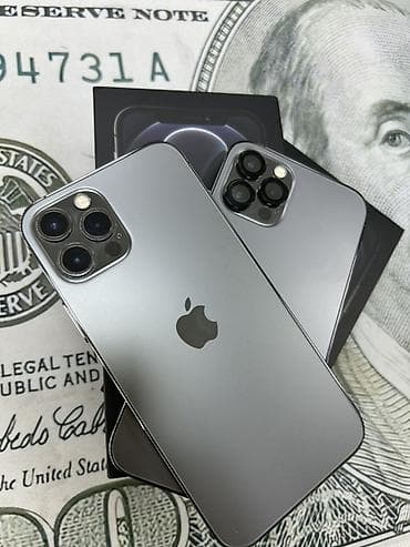 iphone 16 pro max: IPhone 12 Pro, Б/у, 256 ГБ, Графит, Коробка, 79 % — 2