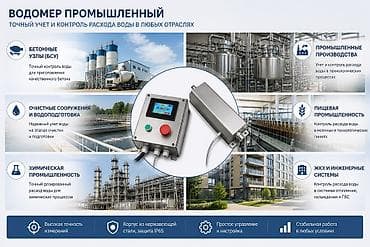 Тиричилик техникасы: Промышленный водомер Бишкек для учета и дозирования воды. ✔ Точный — 2