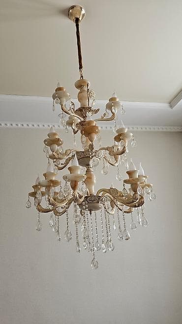 Люстры: Огромная люстра на лестничный пролет состояние отличное, все детали — 2