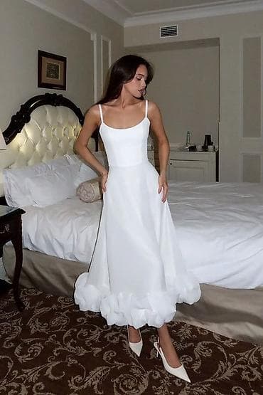 Вечернее платье, А-силуэт, Без рукавов, Открытая спина, S — 1