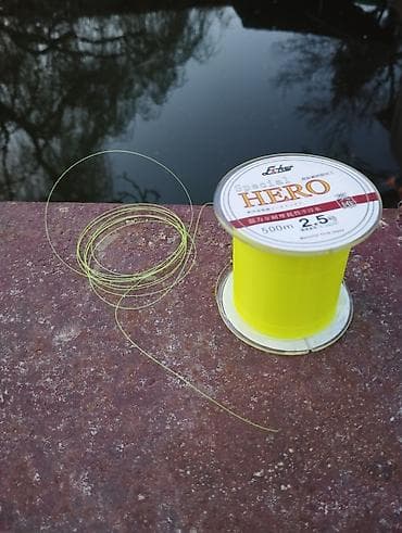 кел кел: Леска 500 м. для рыбалки Special HERO - Тип: мононить (ярко‑жёлтая — 4