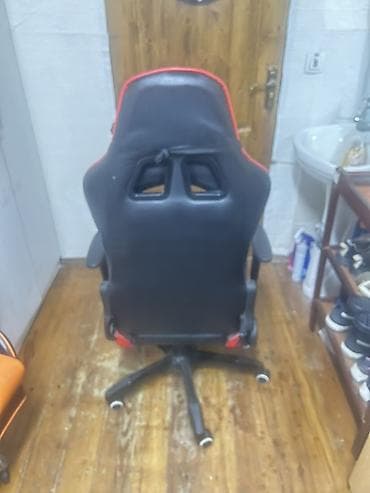 купить кресло для компьютера: Игровое кресло, Новый, С колесиками, цвет - Черный, Экокожа — 5