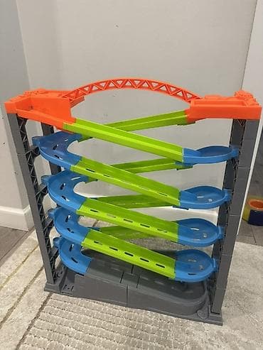 marble run: Игровой трек для шариков/машинок с многоуровневым спуском. - — 1