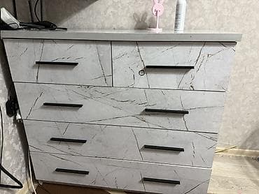 саман прес: Комод для одежды, Б/у, Без зеркала, Другой материал, цвет - Серый, Самовывоз — 2