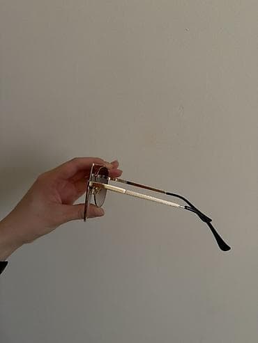 очки с накладками: Солнцезащитные очки очки, Унисекс, Авиатор, Линзы градиентные, Б/у — 4