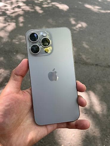 IPhone 15 Pro Max, Колдонулган, 512 ГБ, Natural Titanium, Кулакчындар, Заряддоочу түзүлүш, Каптама, 84 %