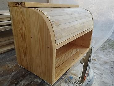 Посуда: Деревянная хлебница с раздвижной (роллетной) крышкой - Материал — 2