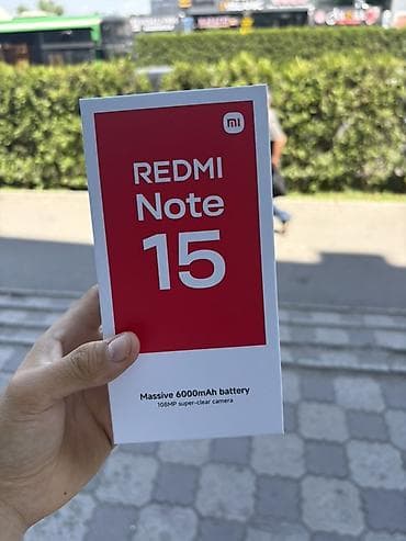 тонкий: Redmi, Redmi Note 15, Новый, 128 ГБ, цвет - Черный, В рассрочку, 2 SIM — 1