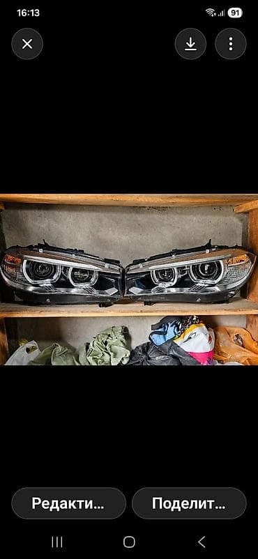 изготовление стекол фар из поликарбоната на заказ: Комплект передних фар BMW 2019 г., Новый, Оригинал, Япония — 1