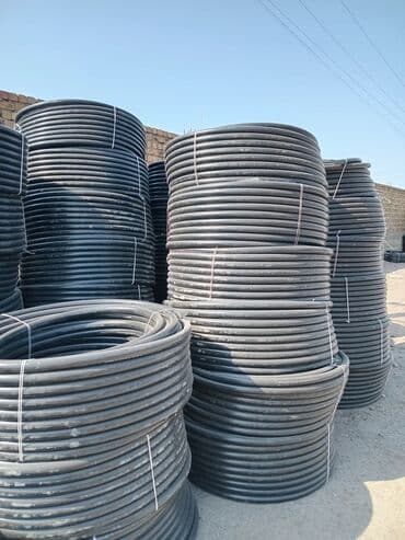 полиетиленовые трубы: Суу түтүгү Жергиликтүү, Материалы: Төмөн басымдагы полиэтилен (ТБПЭ) — 10