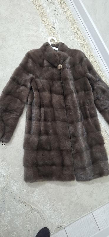 second hend: Шуба, Норка, По колено, M — 6