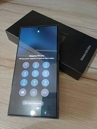 Samsung Galaxy S24 Ultra, Б/у, 256 ГБ, цвет - Черный, 2 SIM at lalafo.kg Samsung Galaxy S24 Ultra, Б/у, 256 ГБ, цвет - Черный, 2 SIM