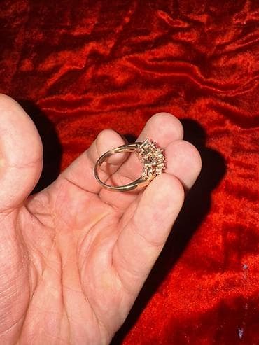 Свадебные платья и аксессуары: Кольцо, Коктейльное, Проба 585, Рубин, Винтажный стиль — 2