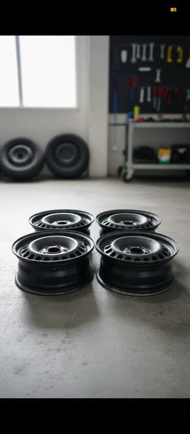 sp 4: Железные Диски R 15 Mercedes-Benz, Комплект, отверстий - 5, Б/у — 3