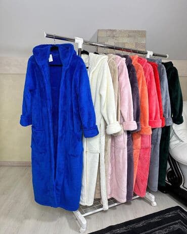 домашние халаты больших размеров: Женские/мужские/детские махровые халаты Теплые халаты 100%хлопок — 11