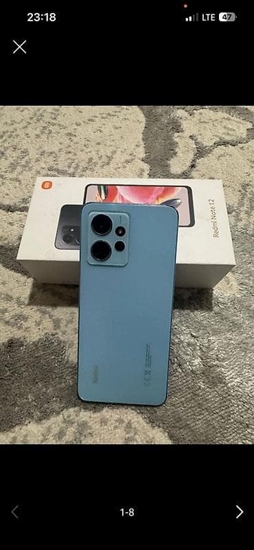 Redmi, Redmi Note 12, 256 ГБ, цвет - Голубой, 2 SIM