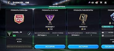 Аккаунт FC Mobile Характеристики: - Общий рейтинг команды: 120 -