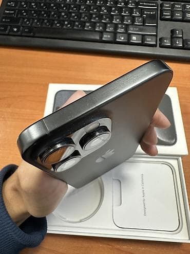 iphone 12 pro max цена в бишкеке: IPhone 15 Pro Max, Б/у, 256 ГБ, Black Titanium, Коробка, 83 % — 6