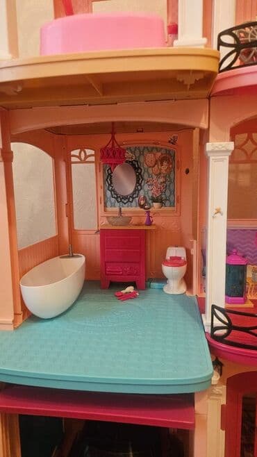 домик для кукол: Доме Мечты Barbie Огромный 3-этажный дом с 7 комнатами и лифтом. В — 5