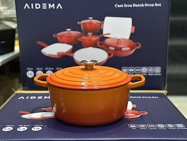 пищевое ведро с крышкой: Чугунный набор посуды 7 в 1 AIDEMA Состав набора: - Кастрюля-казан 28 — 2