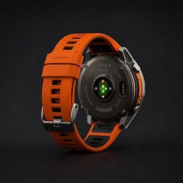 Honor: Смарт-часы с круглым дисплеем и оранжевым силиконовым ремешком — 3