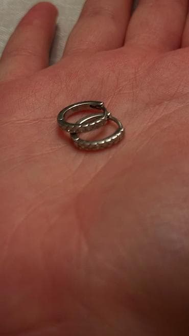 Серебряные серьги, Проба 925, Цирконий, Женские, Новый — 4